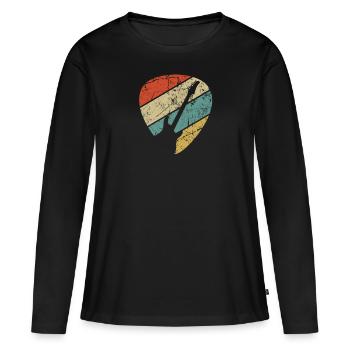 Guitar Play Guitar Guitarist Gift Band - T-shirt manches longues Premium bio Femme - noir - Devant - Julia (174cm)