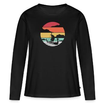 Wikinger Vikings - Frauen Premium Bio Langarmshirt - Schwarz - Vorne - Julia (174cm)