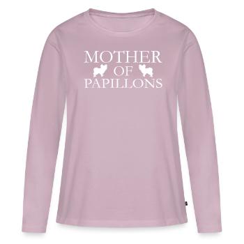 Papillon Mother - Frauen Premium Bio Langarmshirt - Altrosa - Vorne - Julia (174cm)