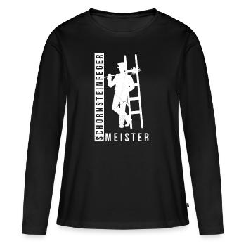 Schornsteinfeger - Frauen Premium Bio Langarmshirt - Schwarz - Vorne - Julia (174cm)