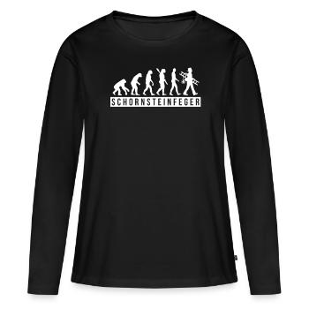 Schornsteinfeger - Frauen Premium Bio Langarmshirt - Schwarz - Vorne - Julia (174cm)