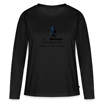 Serment de protéger - T-shirt manches longues Premium bio Femme - noir - Devant - Julia (174cm)