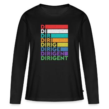 Dirigent Dirigieren Dirigentin Chorleiter Geschenk - Frauen Premium Bio Langarmshirt - Schwarz - Vorne - Julia (174cm)