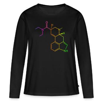 GOA Hofmann formule du bonheur formule structurelle - T-shirt manches longues Premium bio Femme - noir - Devant - Julia (174cm)
