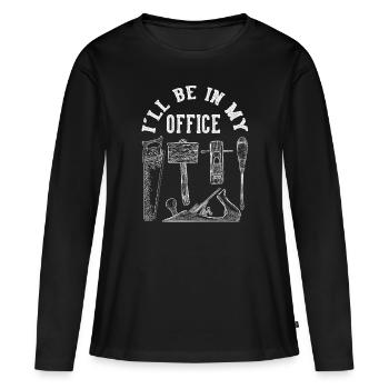 Tourneurs Drechselbank Drechsel - T-shirt manches longues Premium bio Femme - noir - Devant - Julia (174cm)