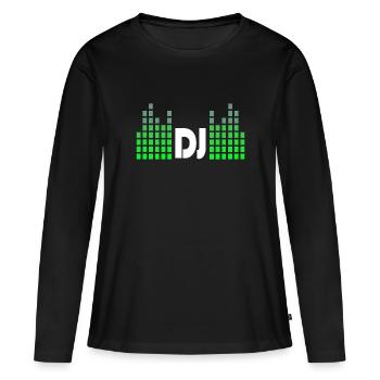 DJ Music Beat Disco - Women's Premium Organic Long Sleeve Shirt - black - Front - Julia (174cm)