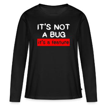 Programmer - Coder - Hacker - IT - Women's Premium Organic Long Sleeve Shirt - black - Front - Julia (174cm)