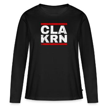 Cola Korn - Frauen Premium Bio Langarmshirt - Schwarz - Vorne - Julia (174cm)