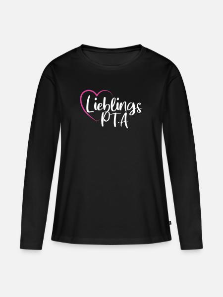 Lieblings PTA - Frauen Premium Bio Langarmshirt - Schwarz