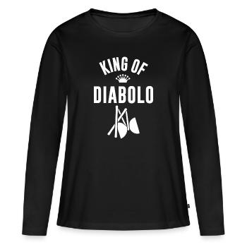 Diabolo King Sport scolaire Jonglerie Hobby - T-shirt manches longues Premium bio Femme - noir - Devant - Julia (174cm)