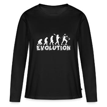 Diabolo Jojo appareil de jeu sport scolaire - T-shirt manches longues Premium bio Femme - noir - Devant - Julia (174cm)