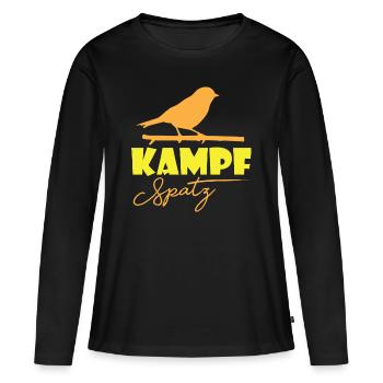 Sparrow Birds House Sparrow Sparrow sparrows - Women's Premium Organic Long Sleeve Shirt - black - Front - Julia (174cm)