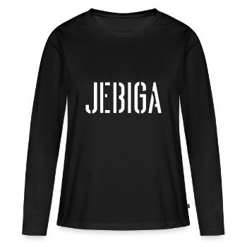 Serbe Jebiga Serbie Serbes - T-shirt manches longues Premium bio Femme - noir - Devant - Julia (174cm)