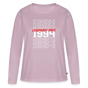 Legendary since 1994 - Women's Premium Organic Long Sleeve Shirt - dusky pink - Front - Julia (174cm)