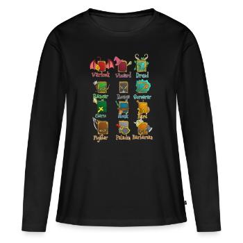 Rollenspiel RPG Roleplay Pen & Paper - Frauen Premium Bio Langarmshirt - Schwarz - Vorne - Julia (174cm)