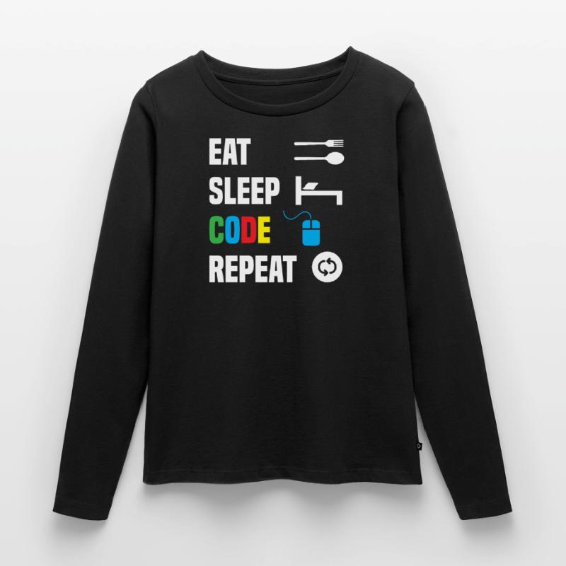 Code Codierung Coder Kodierung Informatiker Frauen Premium Bio Langarmshirt