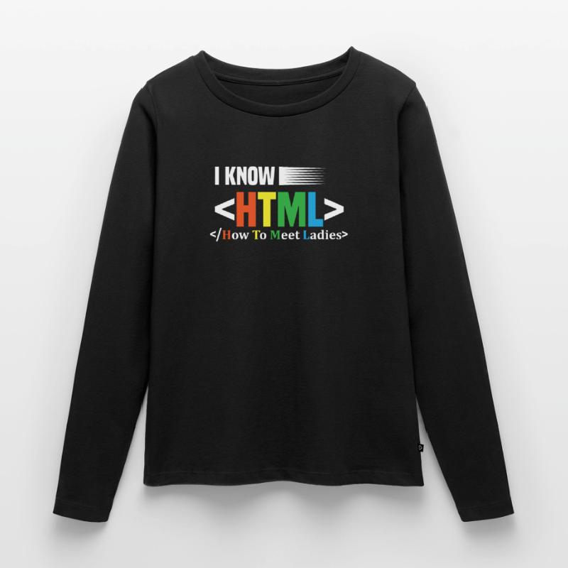 Code Codierung Coder Kodierung Informatiker Frauen Premium Bio Langarmshirt