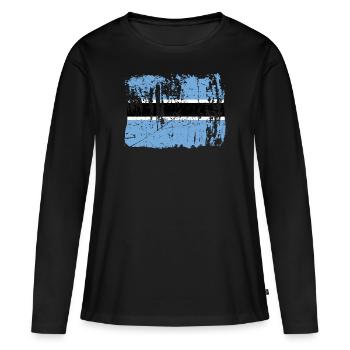 Botswana - T-shirt manches longues Premium bio Femme - noir - Devant - Julia (174cm)