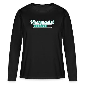 Apotheker Geschenk, Apotheke Pharmazie, Apotheker - Frauen Premium Bio Langarmshirt - Schwarz - Vorne - Julia (174cm)