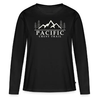 Pacific Crest Trail. - Frauen Premium Bio Langarmshirt - Schwarz - Vorne - Julia (174cm)