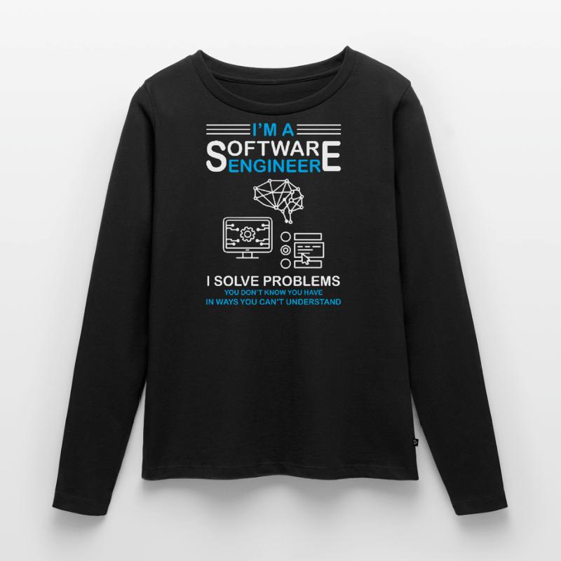 I'm a Software Engineer Software Developer Frauen Premium Bio Langarmshirt