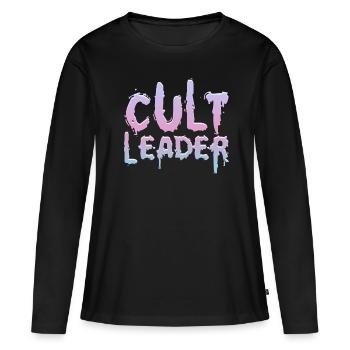 Chef de secte Pastel Goth Occult Witchcraft Gesch - T-shirt manches longues Premium bio Femme - noir - Devant - Julia (174cm)