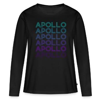 Apollon Dieu Mythologie grecque antique Rétro - T-shirt manches longues Premium bio Femme - noir - Devant - Julia (174cm)