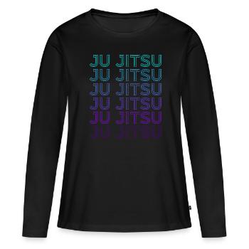 Ju Jitsu BJJ Retro - Women's Premium Organic Long Sleeve Shirt - black - Front - Julia (174cm)