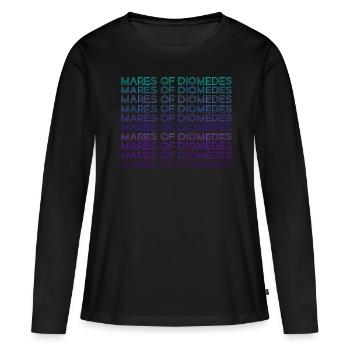 Juments de Diomède Mythologie grecque Rétro - T-shirt manches longues Premium bio Femme - noir - Devant - Julia (174cm)