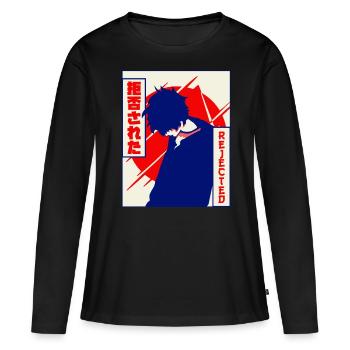 Emo Anime Young Vaporwave Aesthetically Rejected Ges - Women's Premium Organic Long Sleeve Shirt - black - Front - Julia (174cm)