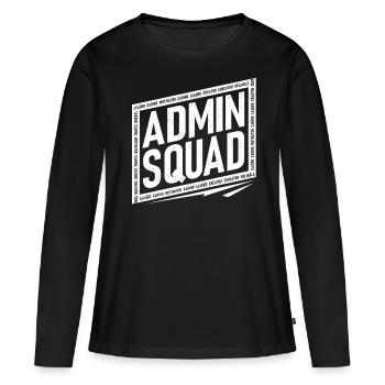 Directeur adjoint, École d’administration - T-shirt manches longues Premium bio Femme - noir - Devant - Julia (174cm)