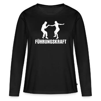 Boogie Woogie Führungskraft Tanzen Swing - Frauen Premium Bio Langarmshirt - Schwarz - Vorne - Julia (174cm)