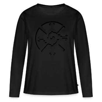 Hunab Ku Ometeotl Aztec Yucatec Maya Maya Inca - Women's Premium Organic Long Sleeve Shirt - black - Front - Julia (174cm)