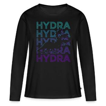 Hydra Mythologie grecque Grec ancien - T-shirt manches longues Premium bio Femme - noir - Devant - Julia (174cm)