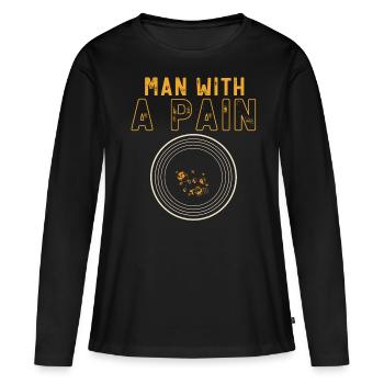 GoldSchwenk, chercheur d’or - T-shirt manches longues Premium bio Femme - noir - Devant - Julia (174cm)