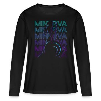 Minerva Déesse romaine Mythologie romaine - T-shirt manches longues Premium bio Femme - noir - Devant - Julia (174cm)