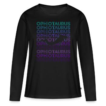 Ophiotaure Mythologie grecque Grec ancien R - T-shirt manches longues Premium bio Femme - noir - Devant - Julia (174cm)