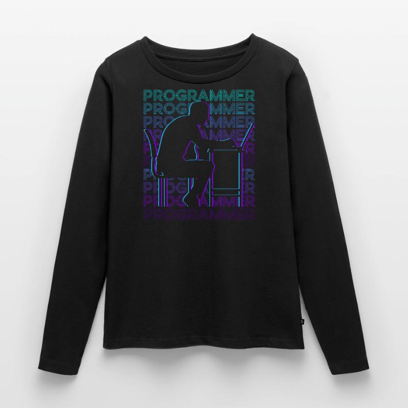 Programmierer Computerprogrammierung Kodierung Gee Frauen Premium Bio Langarmshirt
