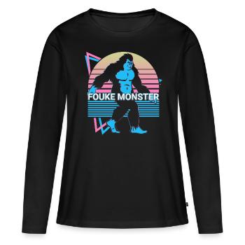 Fouke Monster Cryptozoology Retro - Women's Premium Organic Long Sleeve Shirt - black - Front - Julia (174cm)