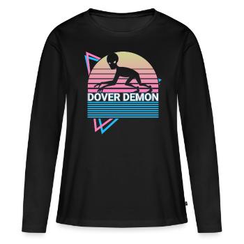 Dover Demon Cryptozoology Retro - Women's Premium Organic Long Sleeve Shirt - black - Front - Julia (174cm)