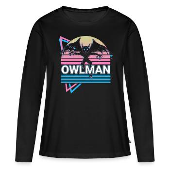 Eulenmann Cryptid Cryptozoology Retro - Women's Premium Organic Long Sleeve Shirt - black - Front - Julia (174cm)