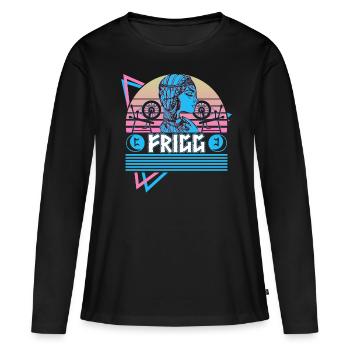 Frigg Nordische Göttin Asgard Nordische Mythologie - Frauen Premium Bio Langarmshirt - Schwarz - Vorne - Julia (174cm)
