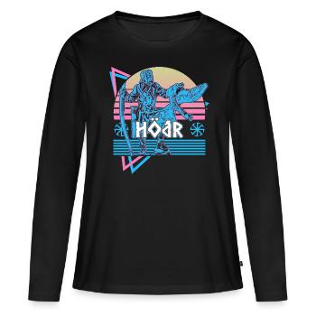 Hodr Dieu nordique Asgard Mythologie nordique H - T-shirt manches longues Premium bio Femme - noir - Devant - Julia (174cm)