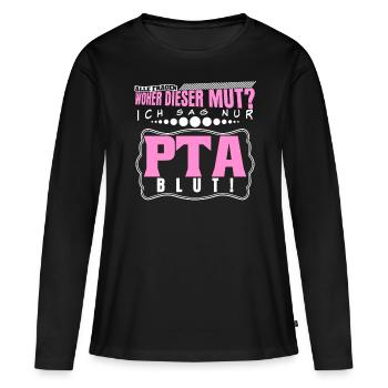 PTA Witz Apothker Apotheke - Frauen Premium Bio Langarmshirt - Schwarz - Vorne - Julia (174cm)