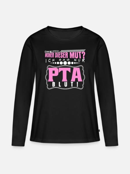 PTA Witz Apothker Apotheke - Frauen Premium Bio Langarmshirt - Schwarz