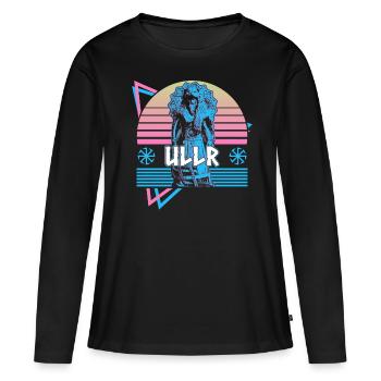 Ullr Dieu nordique Asgard Mythologie nordique R - T-shirt manches longues Premium bio Femme - noir - Devant - Julia (174cm)