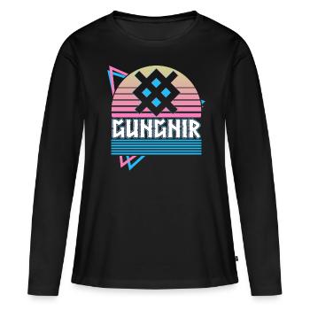 Gungnir Odin Spear of the God Norse Symbol - Women's Premium Organic Long Sleeve Shirt - black - Front - Julia (174cm)
