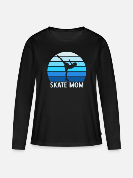 Eiskunstlauf Eislaufen Geschenk - Frauen Premium Bio Langarmshirt - Schwarz
