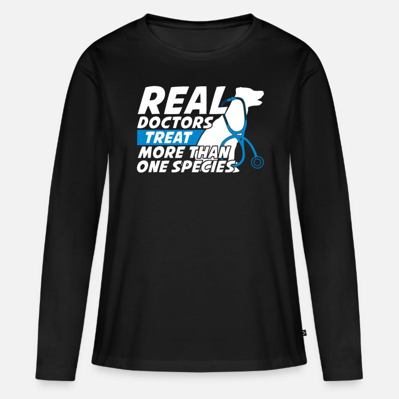 Veterinarian Veterinary Saying Veterinary Practice - Women's Premium Organic Long Sleeve Shirt - black