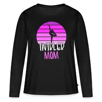 Twirler Mom Tambour Staff Dance - Women's Premium Organic Long Sleeve Shirt - black - Front - Julia (174cm)